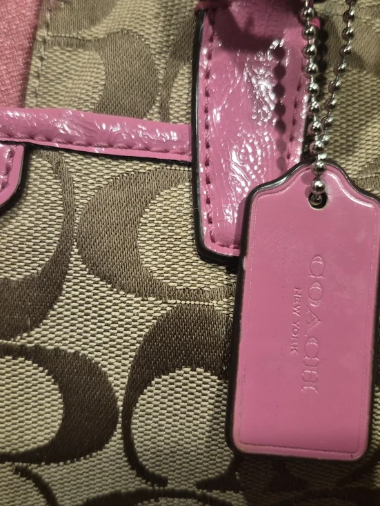 Coach Vintage Signature Stripe Nancy Satchel - Picture 5 of 12